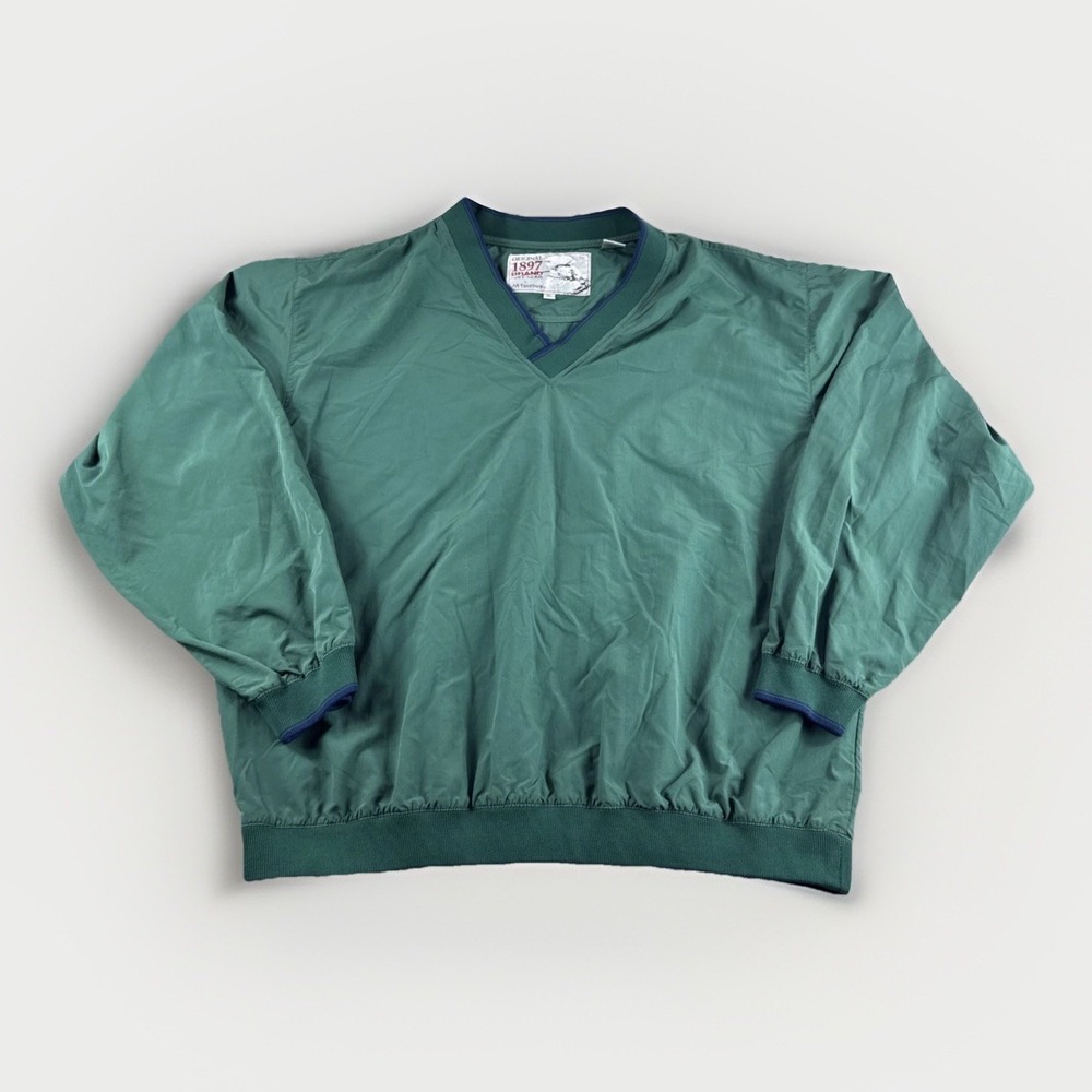 Tourney 1897 Brand Golf Windbreaker Mens XL Green Waterproof Jacket Performance